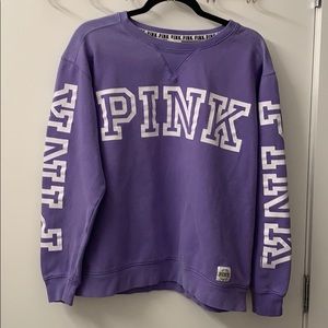 Pink Victoria Secret Crew Neck sweatshirt Large
